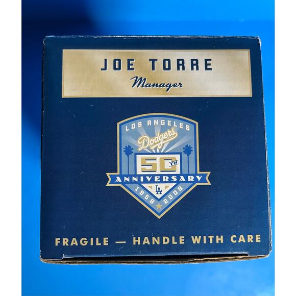 2008 Joe Torre Dodgers Bobblehead Manager 50th Anniversary Stadium Giveaway NIB - Picture 3 of 7